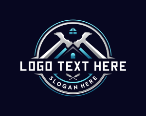 Tool - Hammer Construction Residential logo design