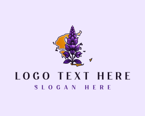 Map - Greece Botanical Flower logo design