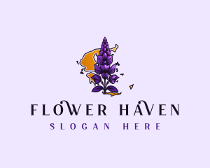 Greece Botanical Flower logo design