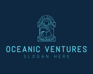 Ocean Beach Wave logo design