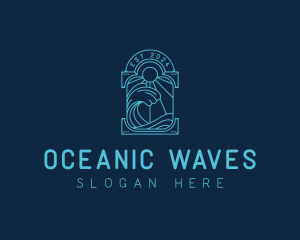 Ocean Beach Wave logo design