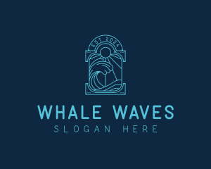 Ocean Beach Wave logo design