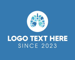 Lung Disease - Breathing Lungs Healthcare logo design