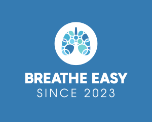 Bronchitis - Breathing Lungs Healthcare logo design
