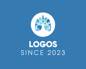 Health - Breathing Lungs Healthcare logo design