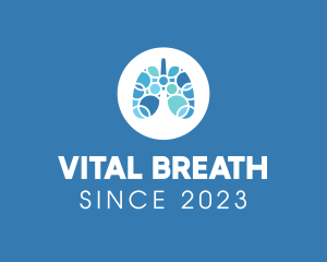 Breathing - Breathing Lungs Healthcare logo design