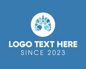 Lung - Breathing Lungs Healthcare logo design