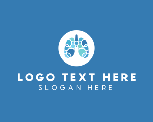 Pulmonary - Breathing Lungs Healthcare logo design