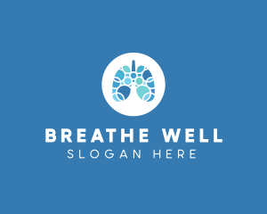 Asthma - Breathing Lungs Healthcare logo design