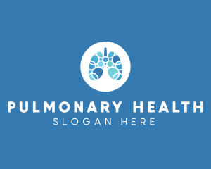 Pulmonary - Breathing Lungs Healthcare logo design