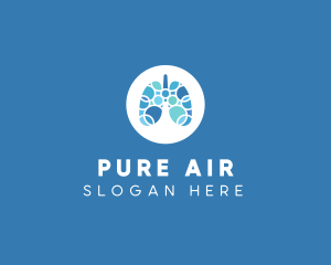 Oxygen - Breathing Lungs Healthcare logo design