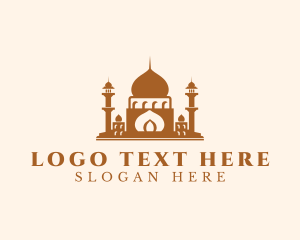 Landmark - Muslim Temple Architecture logo design