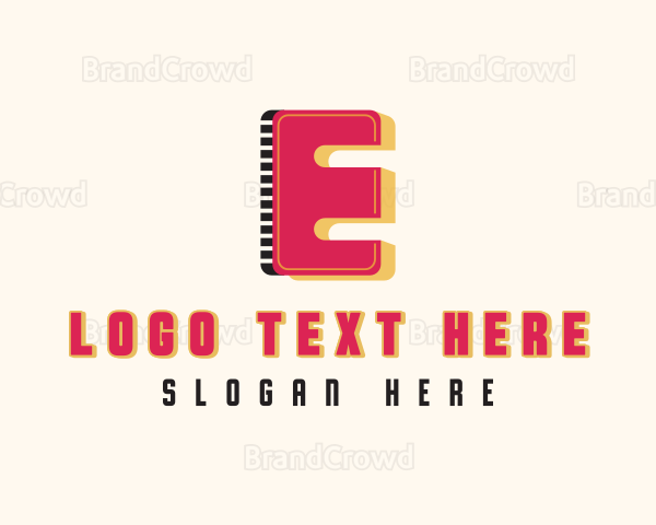 Digital Multimedia Letter E Logo