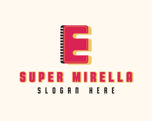 Digital Multimedia Letter E  Logo