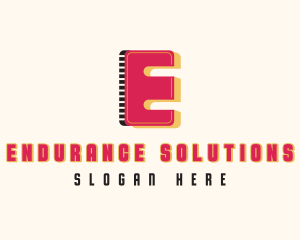 Digital Multimedia Letter E  logo design