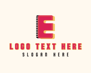 Digital Multimedia Letter E  Logo