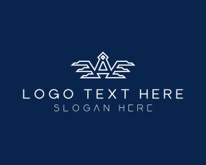 Airliner - Wings Aviation Letter A logo design