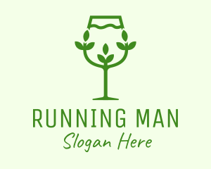 Vegetarian - Green Leaf Drink logo design