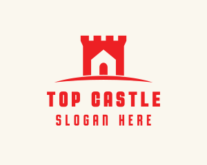 House Castle Structure logo design