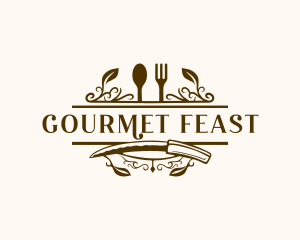 Gourmet Kitchen Buffet logo design