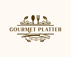 Gourmet Kitchen Buffet logo design