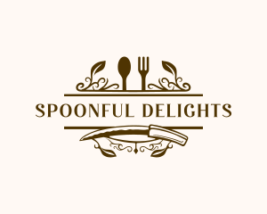 Gourmet Kitchen Buffet logo design