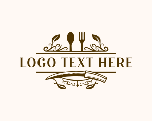 Resto - Gourmet Kitchen Buffet logo design