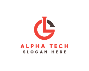 Alphabet - Brand Clock Letter GL logo design