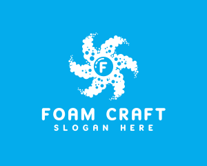 Foam - Bubble Cleaning Suds logo design