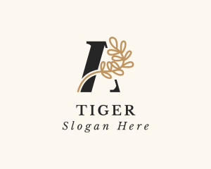Elegant Vine Letter A Logo