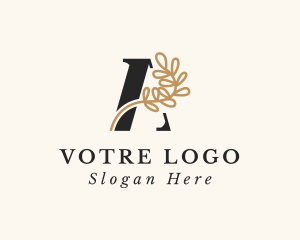 Plastic Surgeon - Elegant Vine Letter A logo design