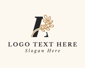 Elegant Vine Letter A Logo