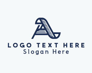 Legal - Parchment Scroll Letter A logo design