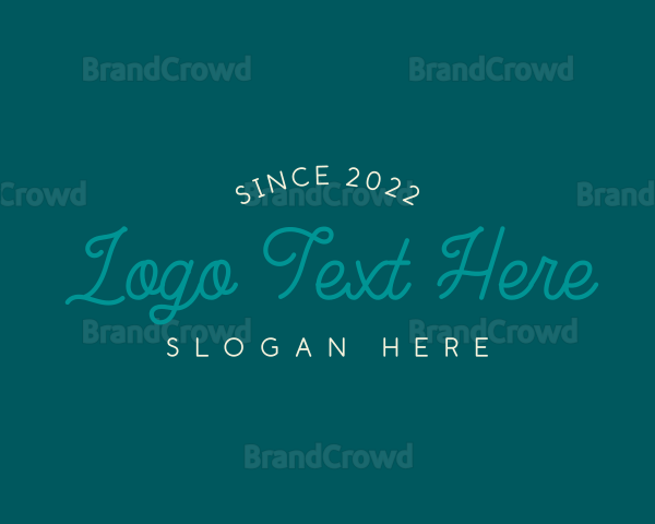 Cursive Style Brand Logo