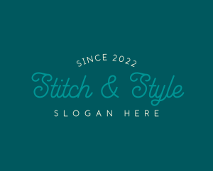 Cursive Style Brand logo design