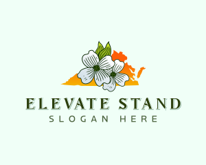 Virginia Flower Bloom Logo