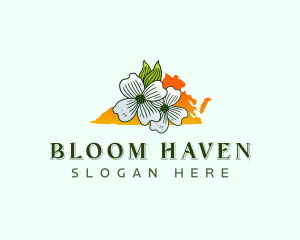 Virginia Flower Bloom logo design