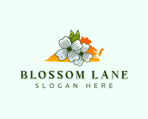 Virginia Flower Bloom logo design