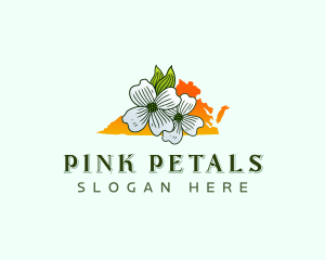 Virginia Flower Bloom logo design