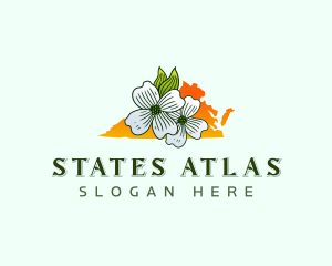 Virginia Flower Bloom logo design