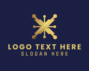 Letter - Cryptocurrency App Letter X logo design
