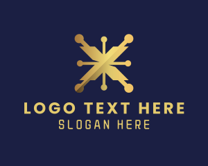 Letter - Cryptocurrency App Letter X logo design