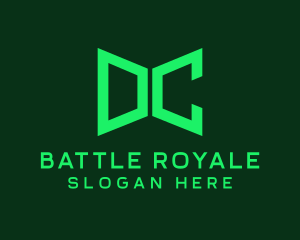 Green Tech Monogram Letter DC Logo