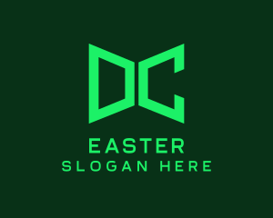 Clan - Green Tech Monogram Letter DC logo design