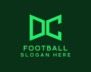 Online - Green Tech Monogram Letter DC logo design