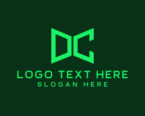 Data - Tech Monogram Letter DC logo design