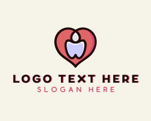 Orthodontics - Tooth Heart Dentistry logo design