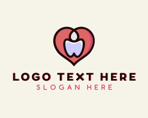 Dental - Tooth Heart Dentistry logo design
