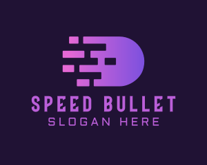 Bullet - Digital Bullet Letter D logo design