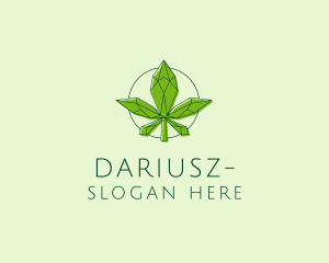 Drugs - Minimalist Marijuana Leaf logo design